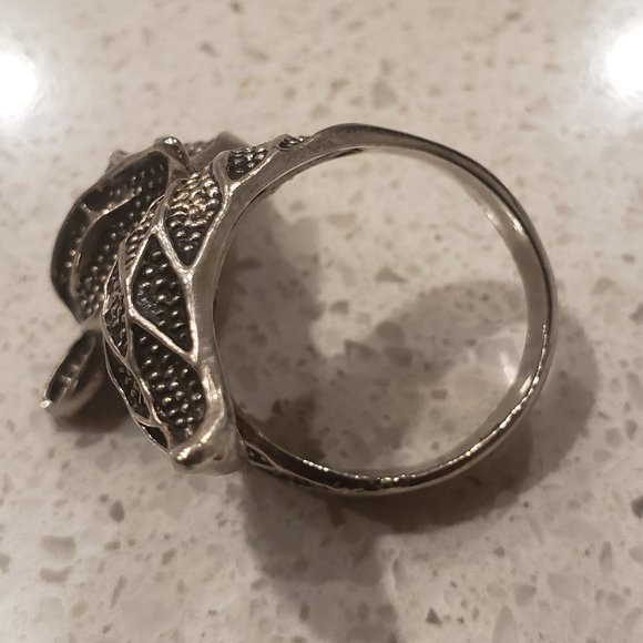 925 Sterling silver FOX ring size 10 - Picture 8 of 15